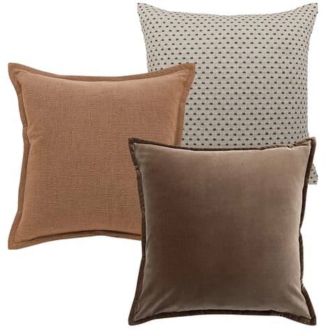 Abhishek Bundle bundle - indoor in brown and rust, shown in a product front view as image 1