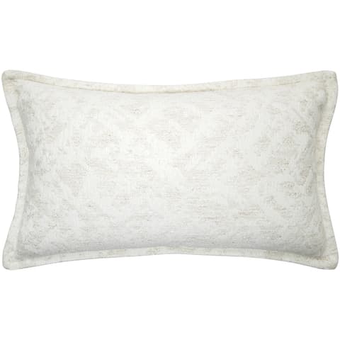 Aidan Bianca cushion in white, shown in a product front view as image 1