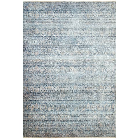Alexander Azure carpets in blue, shown in a product top view as image 1