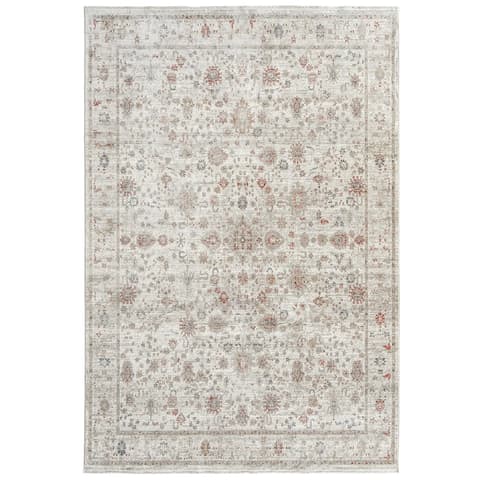 Alexander Dune carpets in red and beige, shown in a product top view as image 1