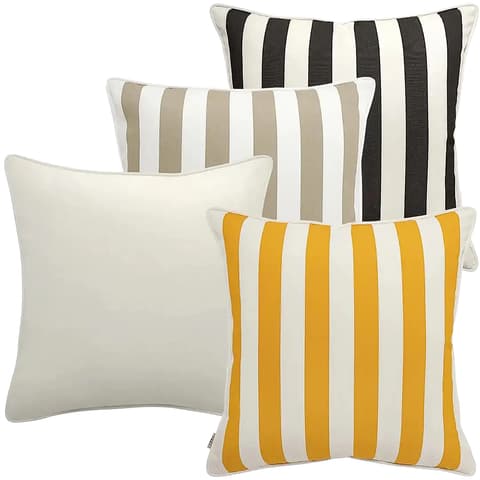 Altan Bundle outdoor bundles in black, ivory, yellow and beige, shown in a product as image 1