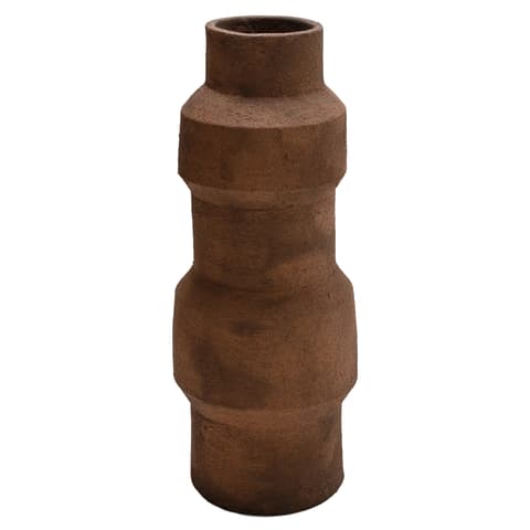 Anaya Arneson vases in rust and brown, shown in a product front view as image 1