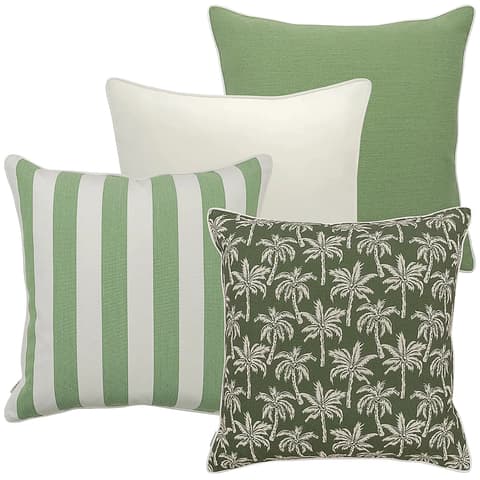 Arsh Bundle outdoor bundles in green and ivory, shown in a product as image 1