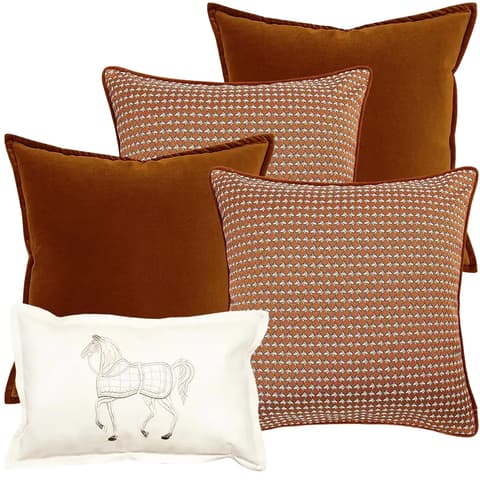 Auburn Bundle bundle - indoor in rust, white and orange, shown in a product front view as image 1