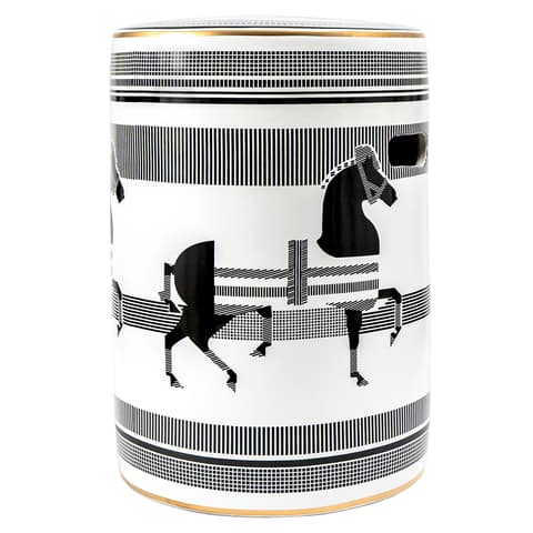 Aurora Jacobsen vases in white and black, shown in a product front view as image 1