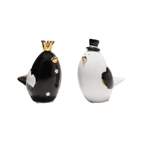 Berdy Arneson statues and sculptures in gold, white and black, shown in a product front view as image 1