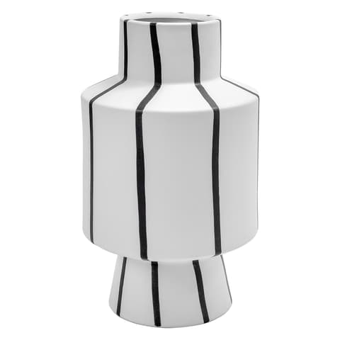 Bethany Arneson vases in white and black, shown in a product front view as image 1