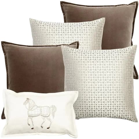 Lina Bundle bundle - indoor in brown, silver and white, shown in a product front view as image 1