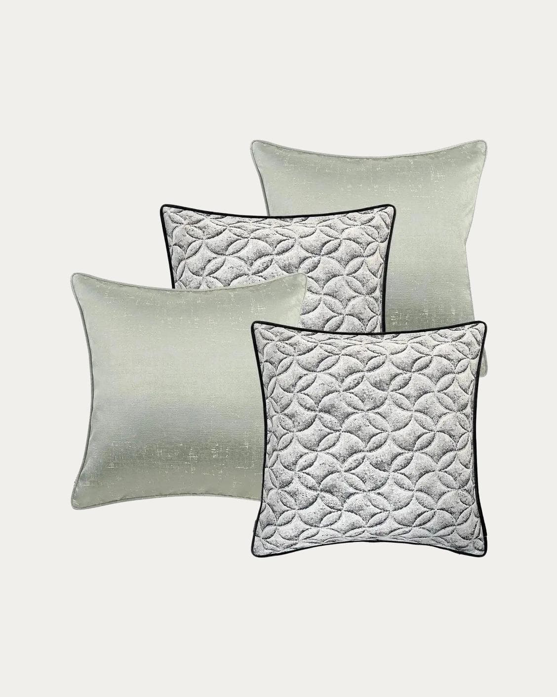 Carissa Bundle bundle - indoor in white, black, green and silver, shown in a product front view as image 1