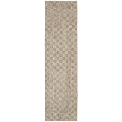 Cindy Dune carpets in taupe and beige, shown in a product top view as image 1