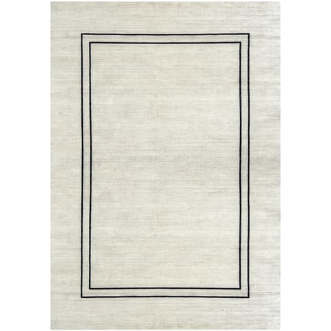 Colin Bianca carpets in white, black and pearl, shown in a product top view as image 1