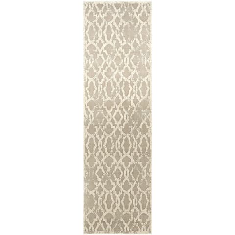 Cooper Sandy carpets in beige and ivory, shown in a product top view as image 1