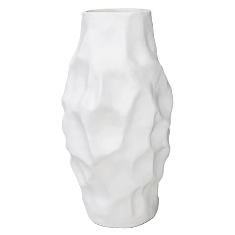 Cora Arneson vases in white, shown in a product front view as image 1