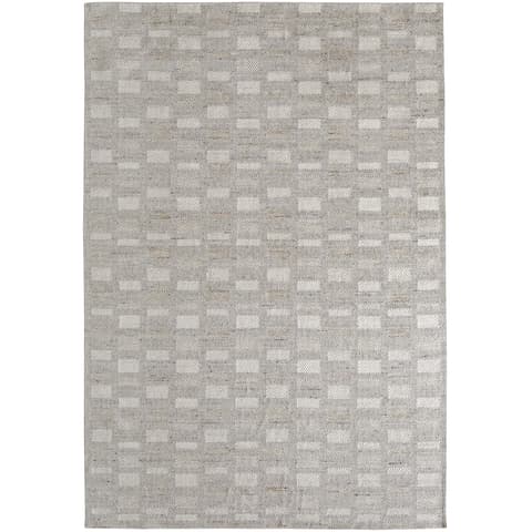 Dante Ashton carpets in grey and beige, shown in a product top view as image 1
