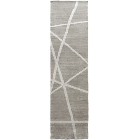 Dash Alba carpets in grey and ivory, shown in a product top view as image 1