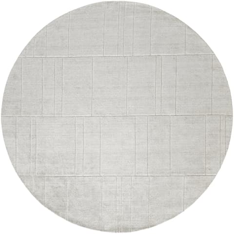 Elliot Alba carpets in grey and white, shown in a product top view as image 1