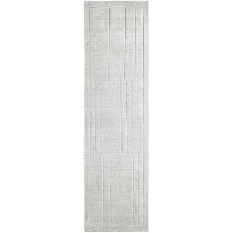 Elliot Alba carpets in grey and white, shown in a product top view as image 1