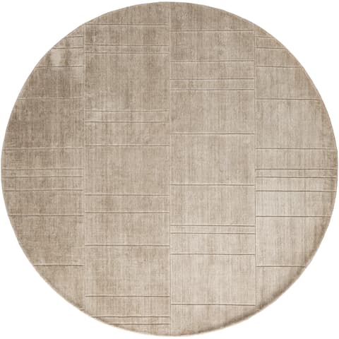 Elliot Sandy carpets in beige and taupe, shown in a product top view as image 1