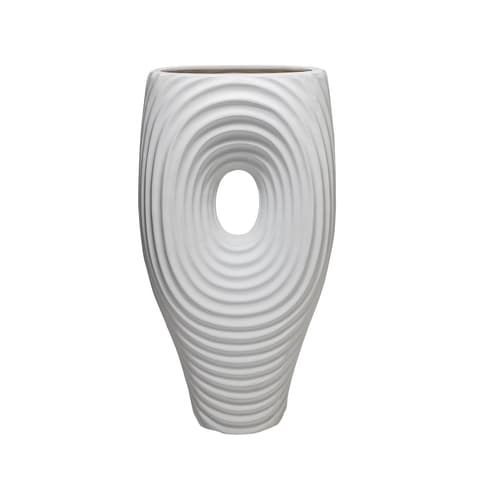 Elvia Arneson vases in white, shown in a product front view as image 1