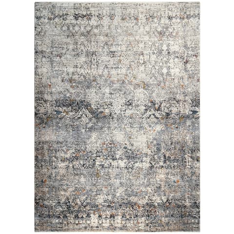 Ethan Ashton carpets in grey and beige, shown in a product top view as image 1