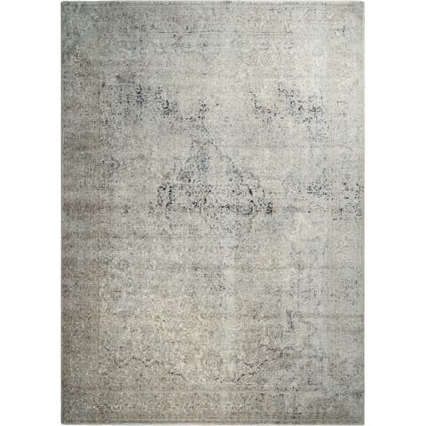 Ethan Dune carpets in grey and beige, shown in a product top view as image 1