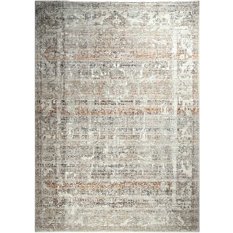 Ethan Martin carpets in beige and grey, shown in a product top view as image 1