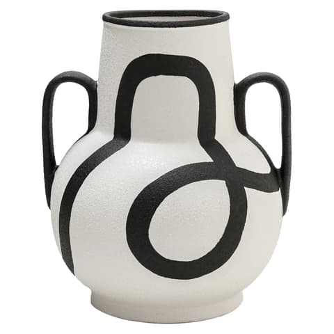 Evelina Arneson vases in black and white, shown in a product front view as image 1