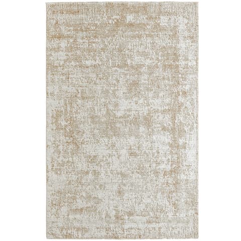 Finley Rust carpets in beige, shown in a product top view as image 1