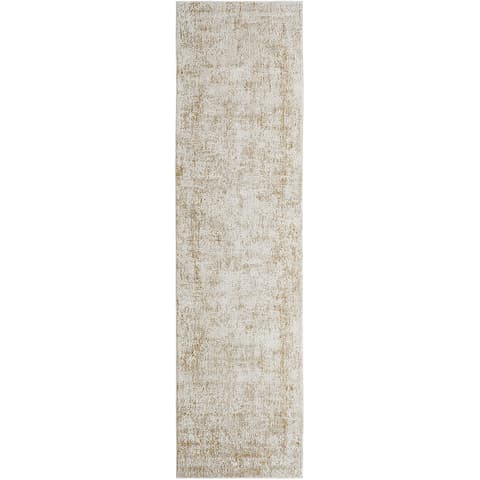 Finley Rust carpets in beige, shown in a product top view as image 1