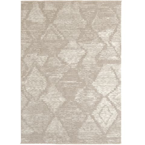 Freida Sandy carpets in beige, shown in a product top view as image 1