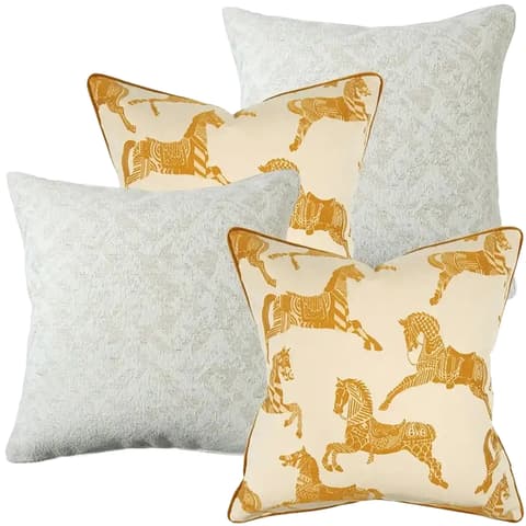 Alona Bundle bundle - indoor in white, orange and beige, shown in a product front view as image 1