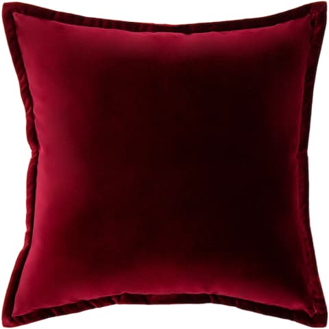 Alessandra Scarlet cushion in red, shown in a product front view as image 1