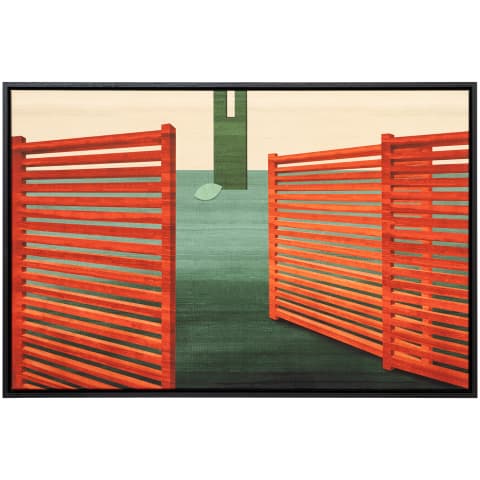 Breeze canvas in red and green, shown in a product front view as image 1