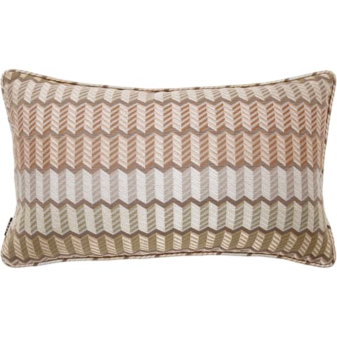 Cecilia Hodler II cushion in orange, yellow and multicolour, shown in a product front view as image 1
