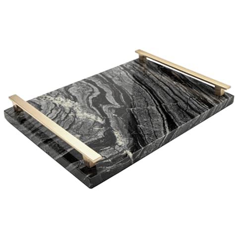 Daniel Bandiagara trays in gold and black, shown in a product front view as image 1