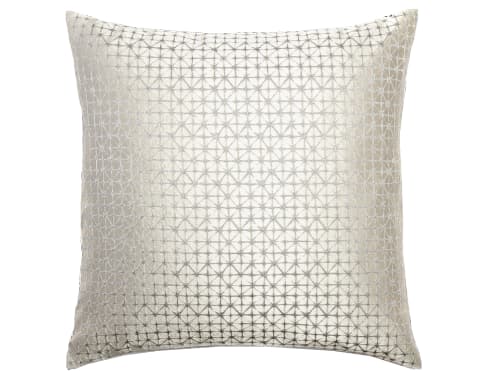 Elmas Klimt single - indoor in silver and white, shown in a product front view as image 1