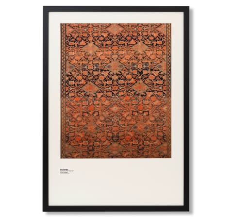 Geo Garden fine art print in brown, shown in a lifestyle front view as image 1