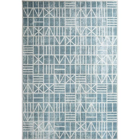 Hunter Sky carpet in turquoise, shown in a product front view as image 1