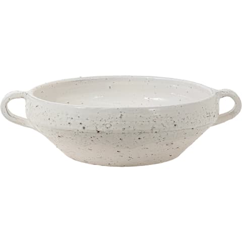 Kyan Terra vases in soft stone and white, shown in a product front view as image 1