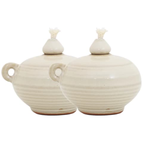 Layal Terra Bundle trays in soft ivory and ivory, shown in a product front view as image 1