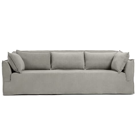 Miro Warm Stone sofa in warm stone, shown in a product front view as image 1