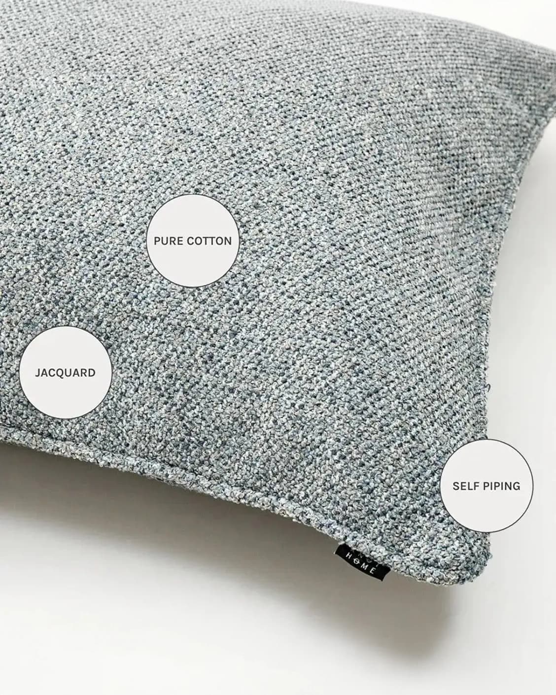 Oscar Canova cushions in blue, shown in a product close-up as image 9