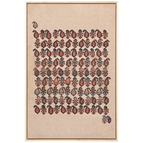 Paisley Park canvas in beige and multicolour, shown in a lifestyle front view as image default