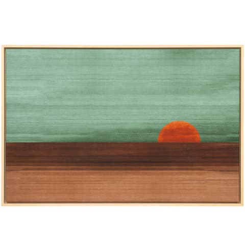 Sunset canvas in green, shown in a product front view as image 1
