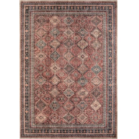 Vince Brick carpets in red, shown in a product top view as image 1