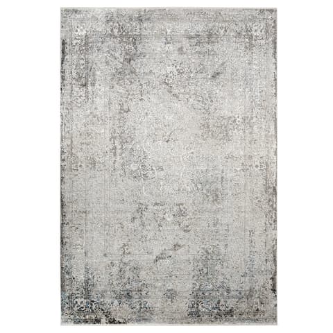 Jacob Alba carpets in grey, shown in a product top view as image 1