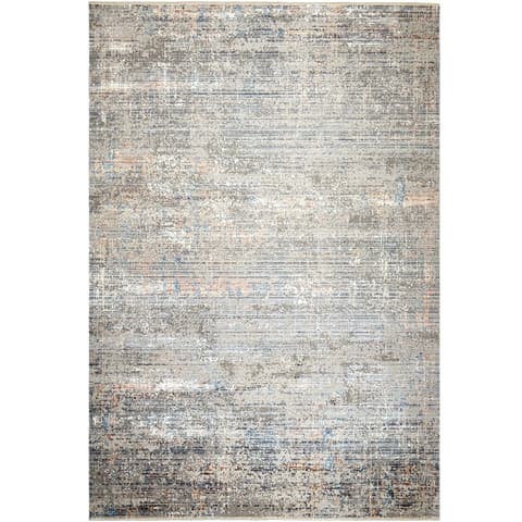 Jacob Sandy carpets in rust and grey, shown in a product top view as image 1