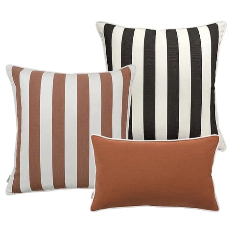 Jival Bundle outdoor bundles in black and rust, shown in a product as image 1