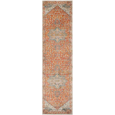 Julian Copper carpets in red and beige, shown in a product front view as image 1