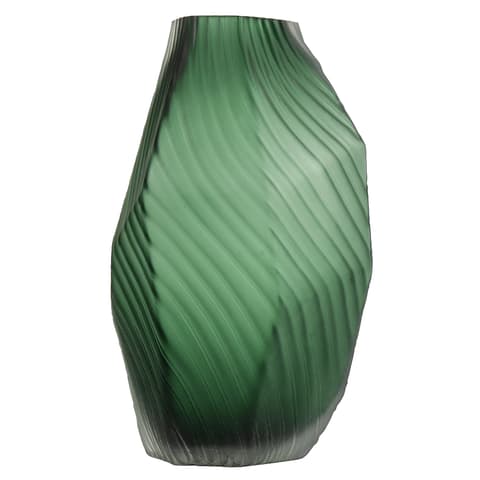 Keira Storms II vases in green, shown in a product front view as image 1
